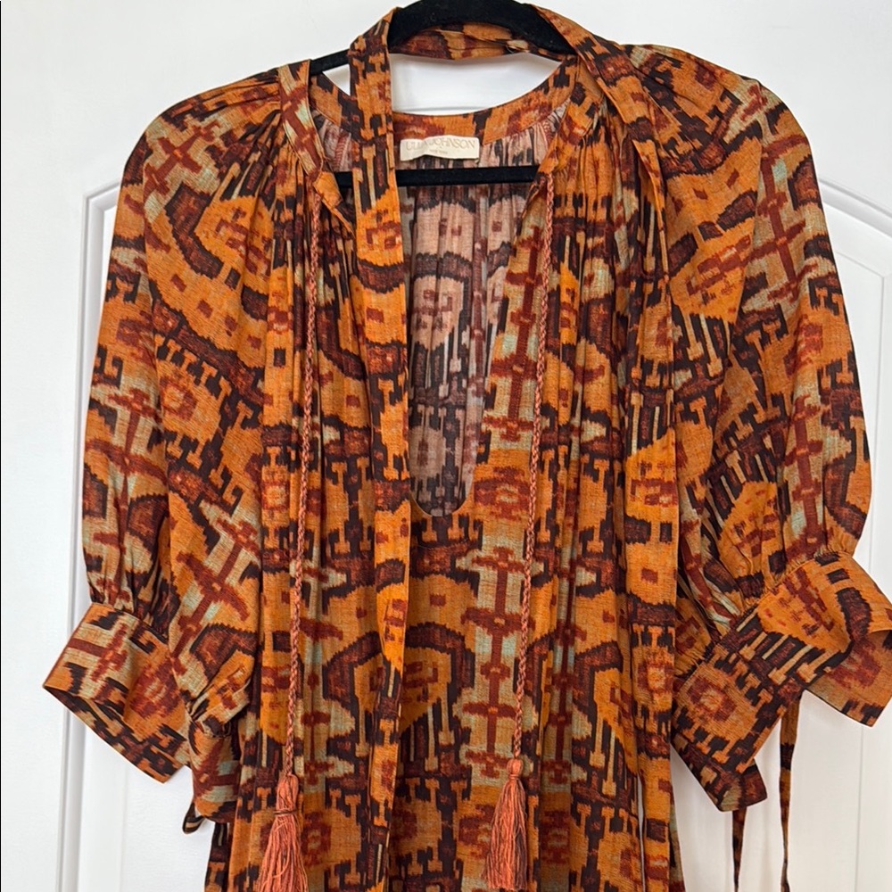 Ulla Johnson Selena Oak puff sleeve dress